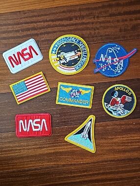 NASA Embroidered Patch Set - Multicolor Space Mission Badges